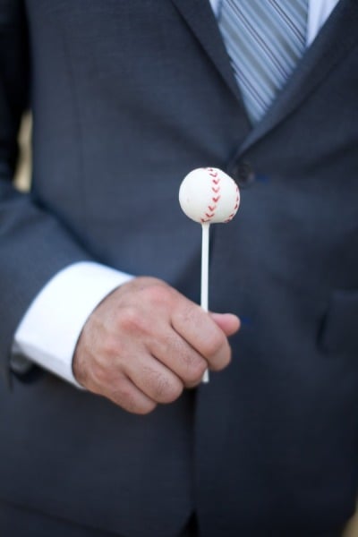 Baseball Cake Pops