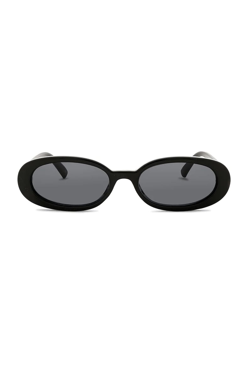 Le Specs Outta Love in Black & Smoke Mono