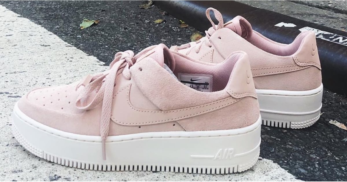 nike air force one pink suede