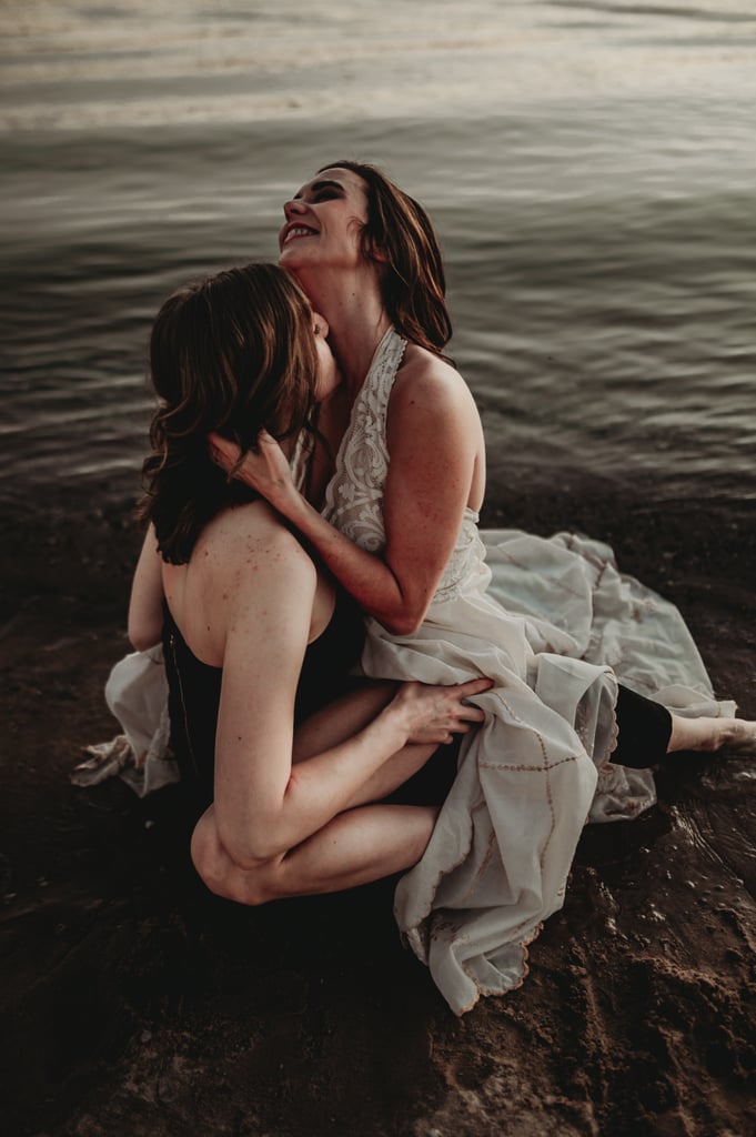 Sexy River Beach Engagement Photo Shoot