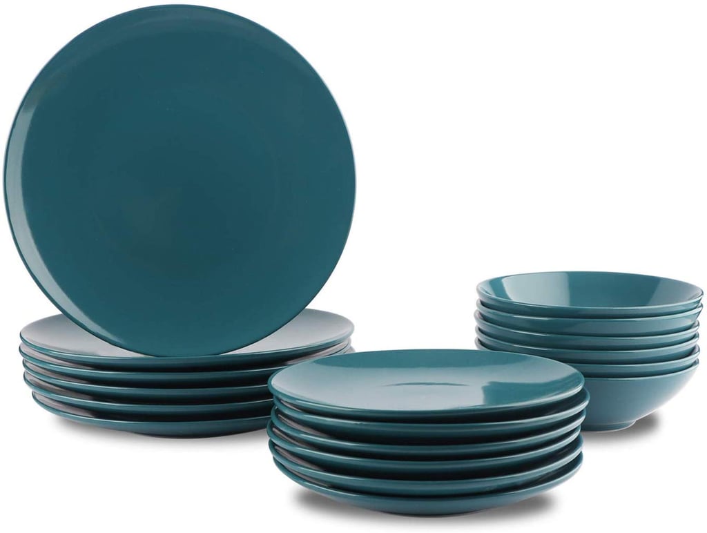 AmazonBasics 18-Piece Stoneware Dinnerware Set
