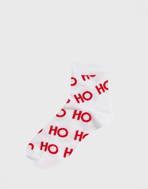 ASOS Design Holidays Ho Ho Ho and Let It Snow Sock Set