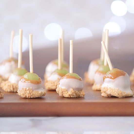 Frozen Caramel Grape Pops
