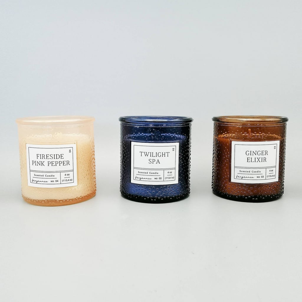 For a Fall Ambiance: Harvest Textured Glass Candles