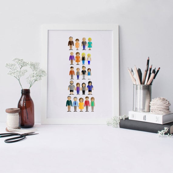 Custom-Illustrated Family Portrait