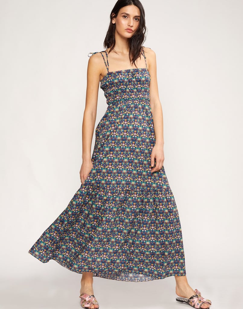 Cynthia Rowley Azores Smocked Maxi Dress