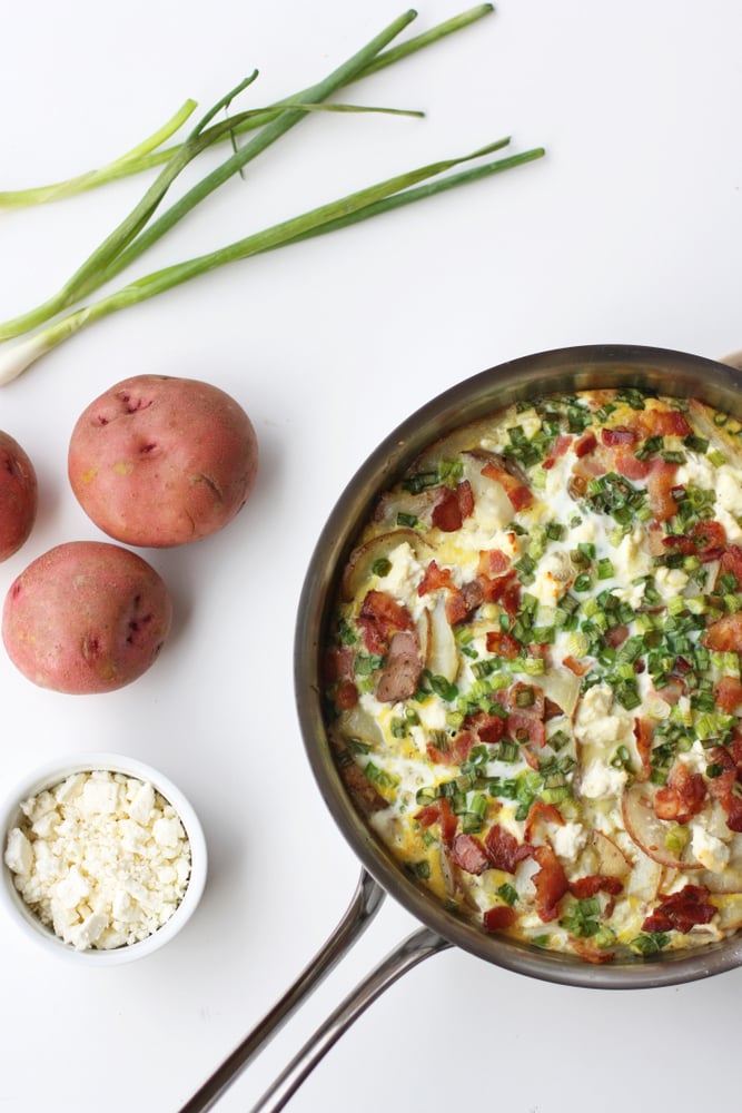 Bacon, Potato, and Feta Frittata