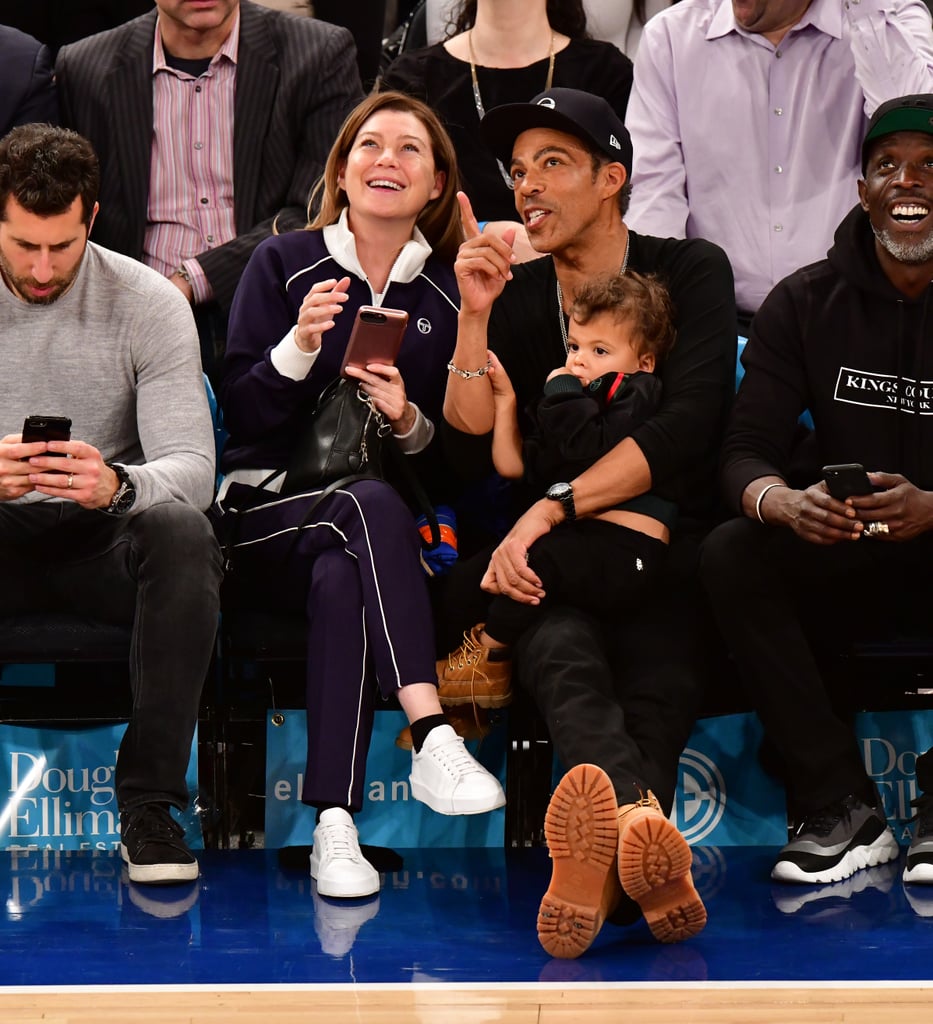 Ellen Pompeo and Chris Ivery at Knicks Game November 2018