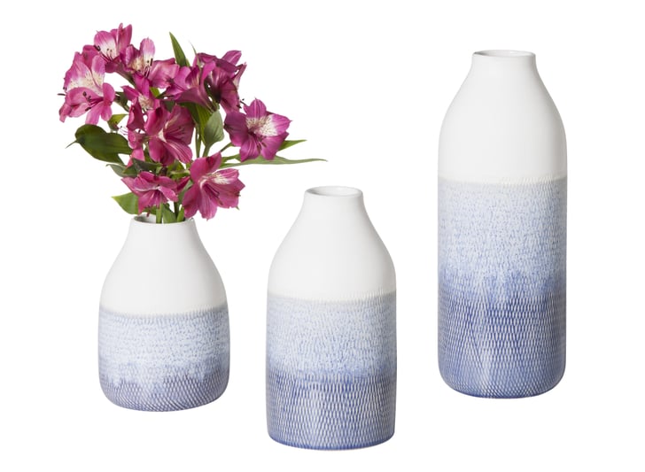 Small blue and white vase (17), medium blue and white vase (20), Target Releases Threshold