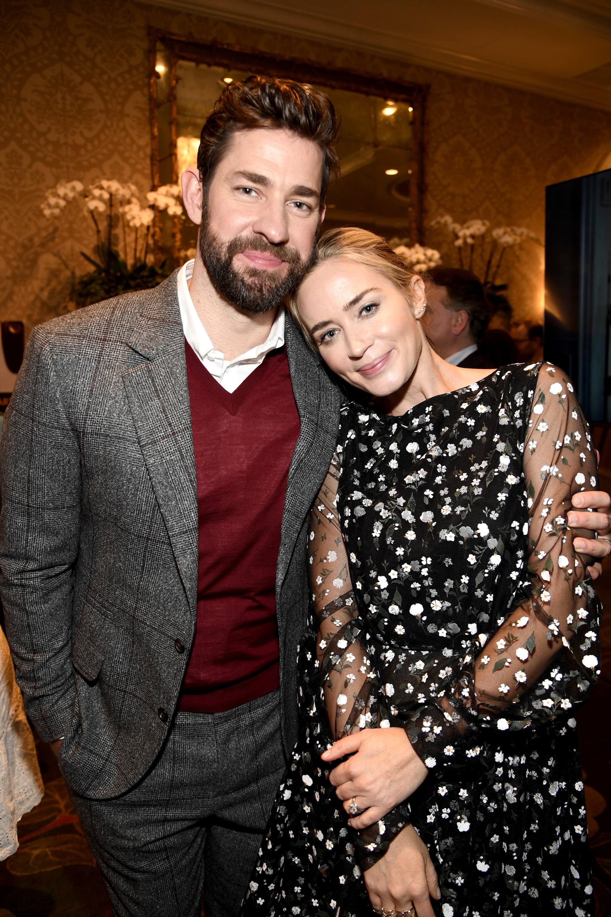 LOS ANGELES, CA - JANUARY 05:  John Krasinski (L) and Emily Blunt attend The BAFTA Los Angeles Tea Party at Four Seasons Hotel Los Angeles at Beverly Hills on January 5, 2019 in Los Angeles, California.  (Photo by Frazer Harrison/BAFTA LA/Getty Images for BAFTA LA)