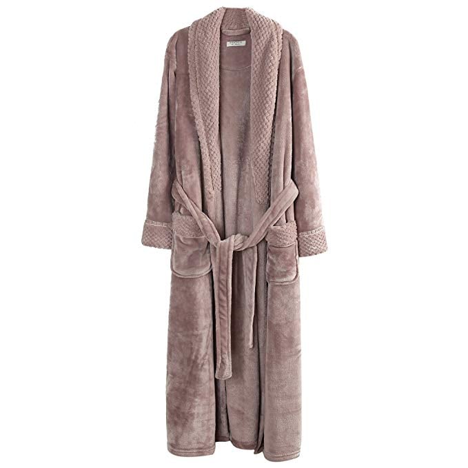 richie house women's plush soft warm fleece bathrobe robe