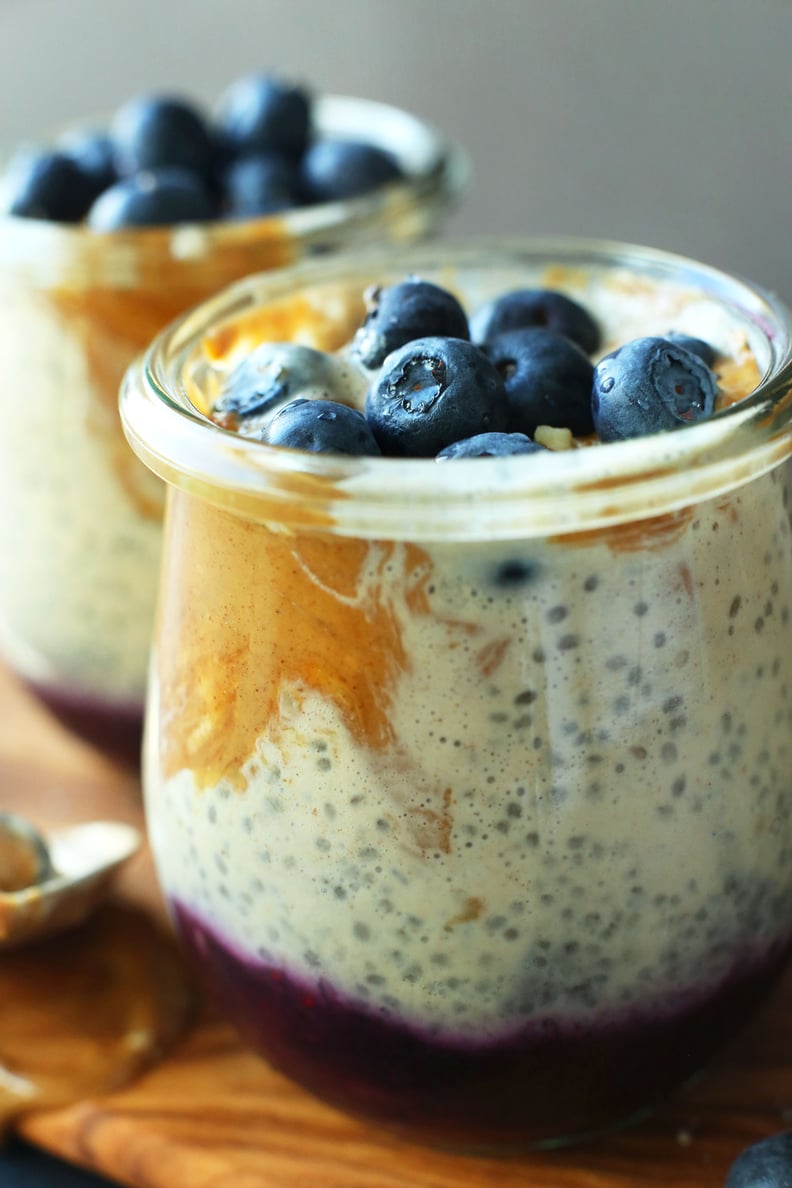 PB&J Chia Pudding With Blueberry Jam