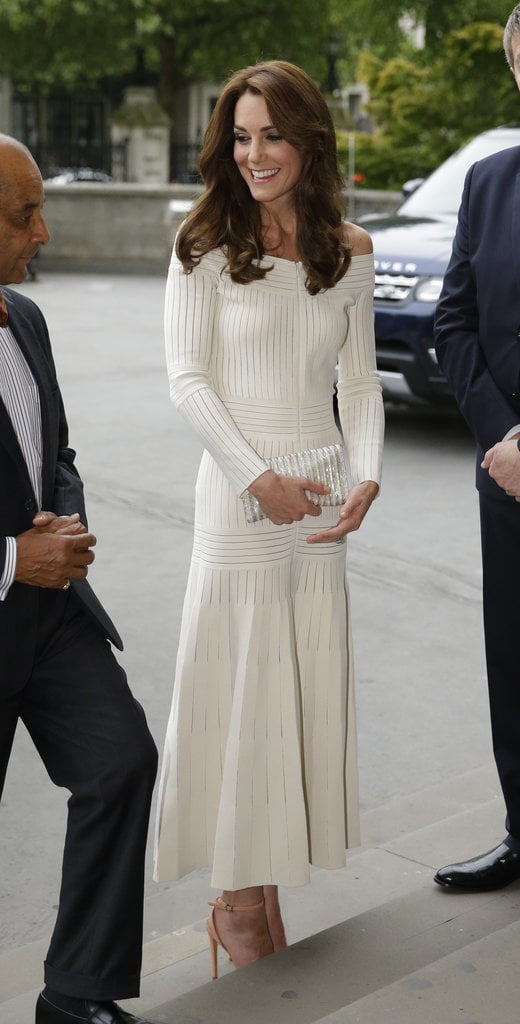 Kate looked absolutely gorgeous during a dinner at the Natural History Museum in London in July.