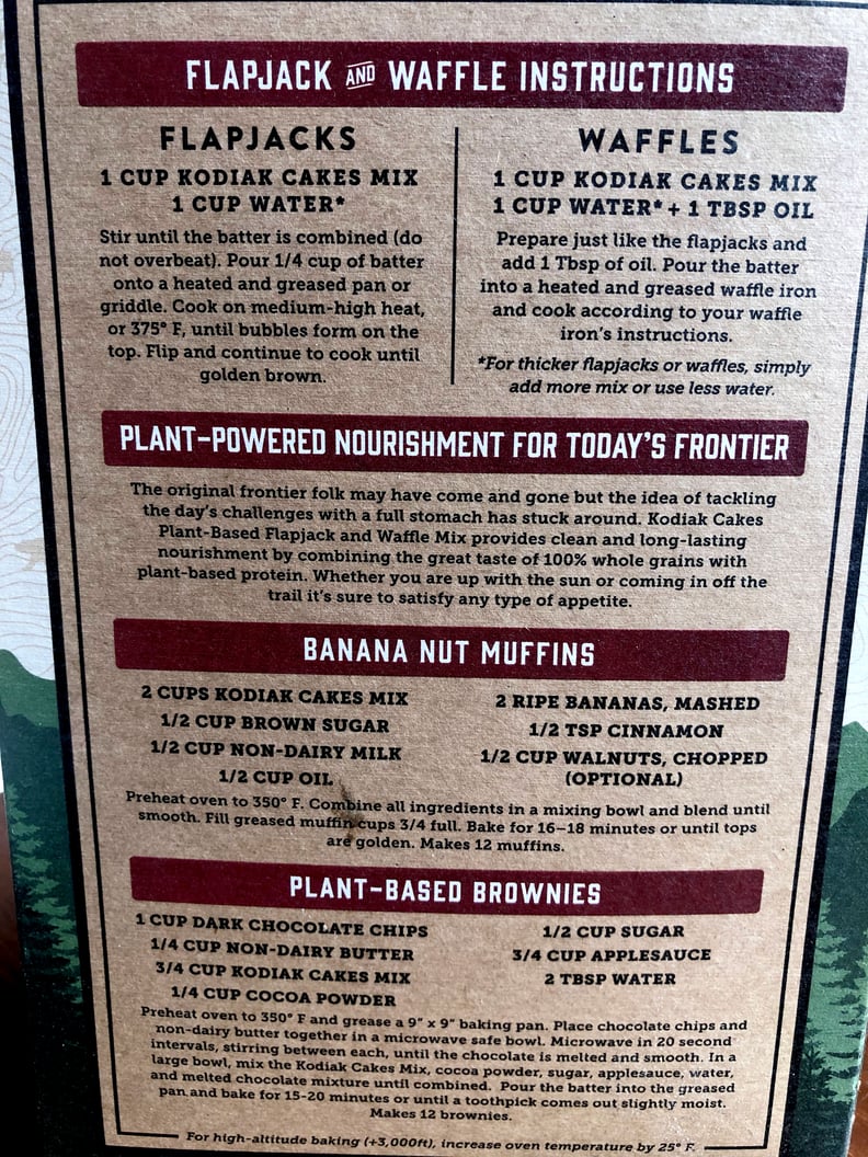 Kodiak Cakes PlantBased Pancake & Waffle Mix Review POPSUGAR Fitness