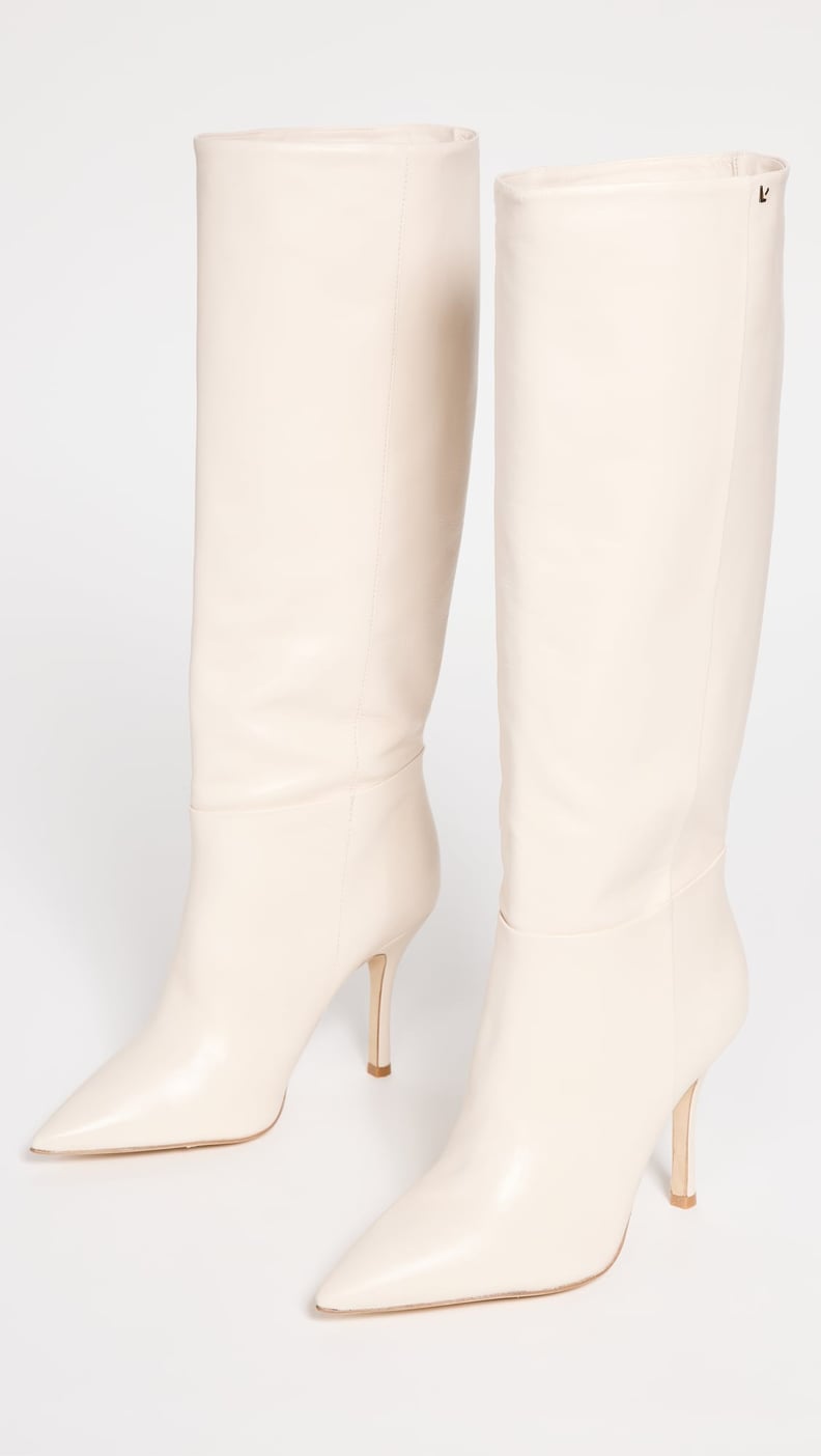 冬天的白色服装:Larroude凯特靴子
