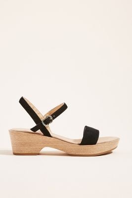 Maypol Wooden Heeled Sandals
