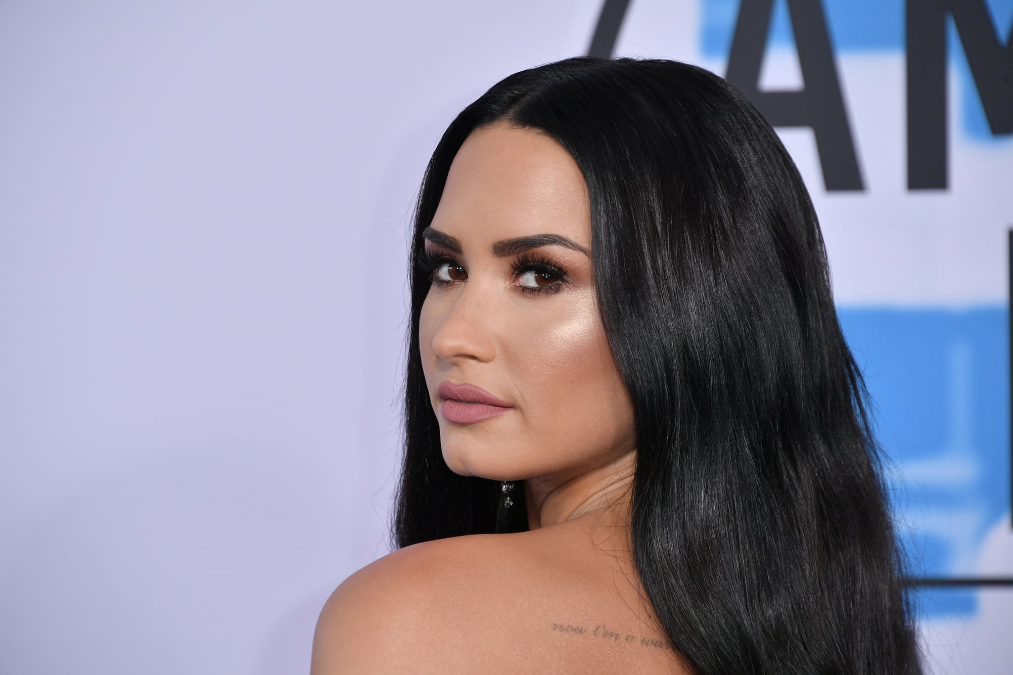 LOS ANGELES, CA - NOVEMBER 19:  Demi Lovato attends the 2017 American Music Awards at Microsoft theatre on November 19, 2017 in Los Angeles, California.  (Photo by Neilson Barnard/Getty Images)