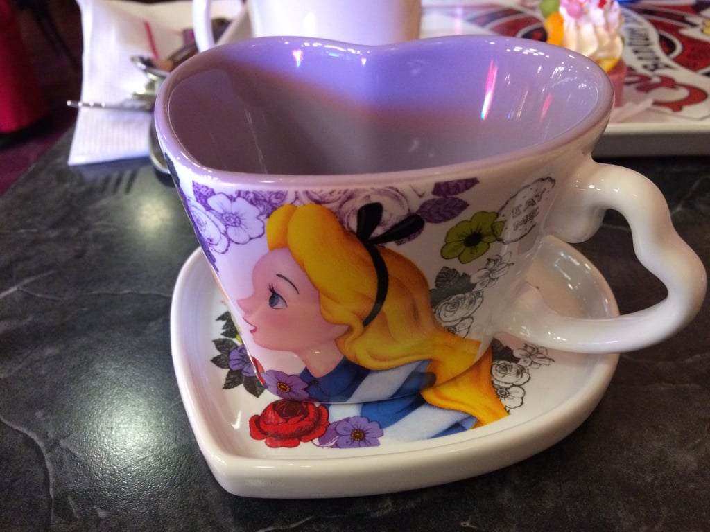 Here is a matching Alice cup and saucer that came included in the price of two desserts.
