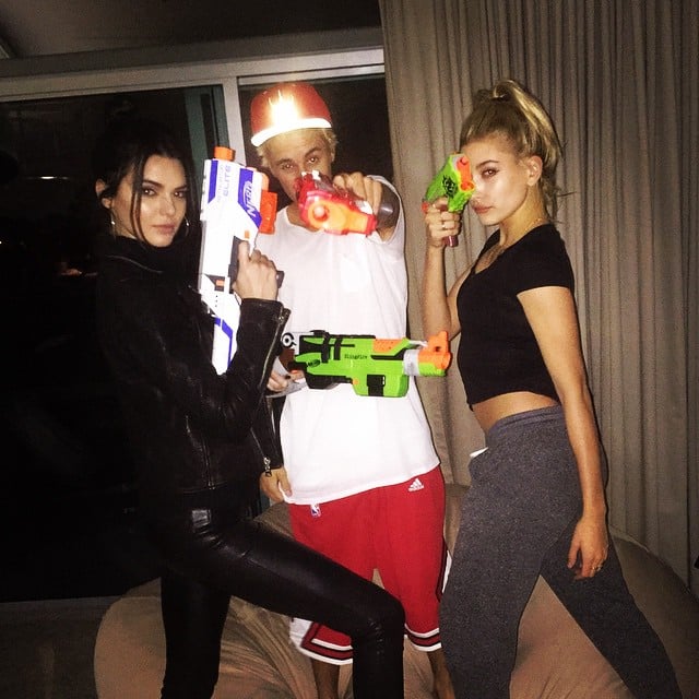Justin Bieber hung out with Kendall Jenner and Hailey Baldwin. 
Source: Instagram user justinbieber