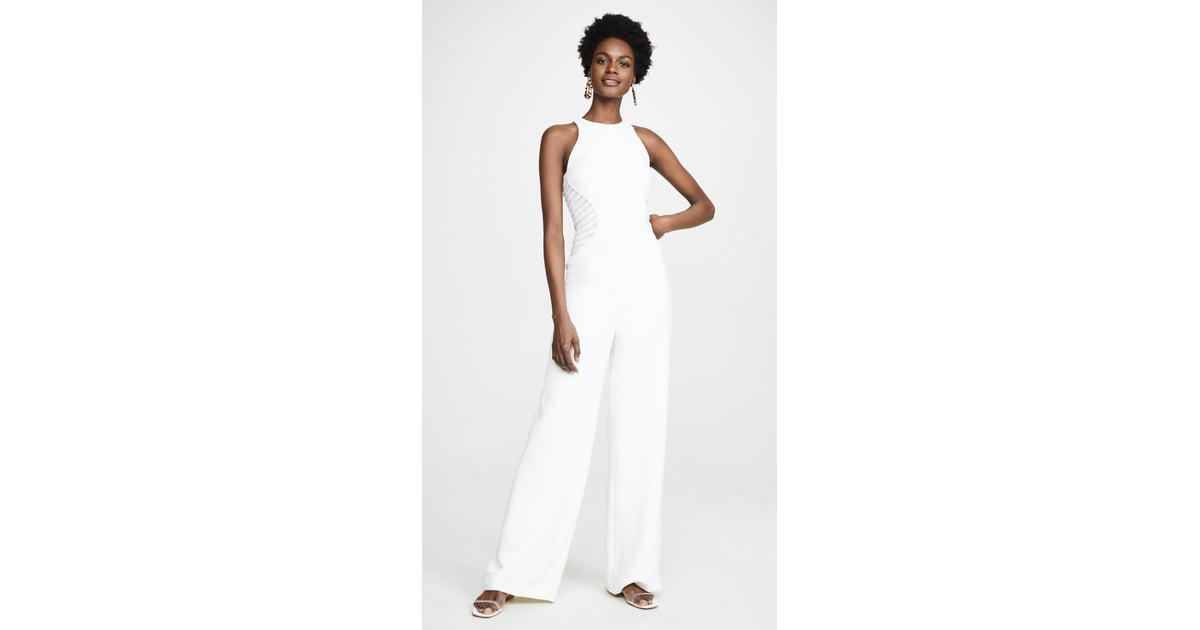 Halston Heritage High-Neck Jumpsuit | Affordable Wedding Dresses From