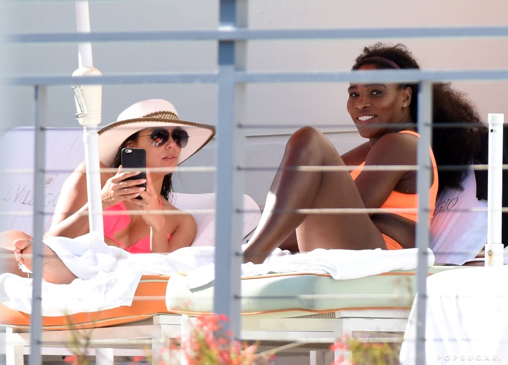 Eva Longoria And Serena Williams Wearing Bikinis In Miami Popsugar Celebrity Photo 26 