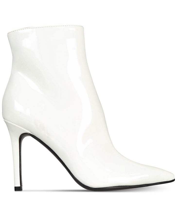 Thalia Sodi Rylie Pointed Toe Ankle Booties | Miley Cyrus White Boots ...