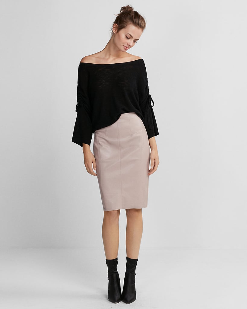 Express High-Waisted (Minus the) Leather Pencil Skirt