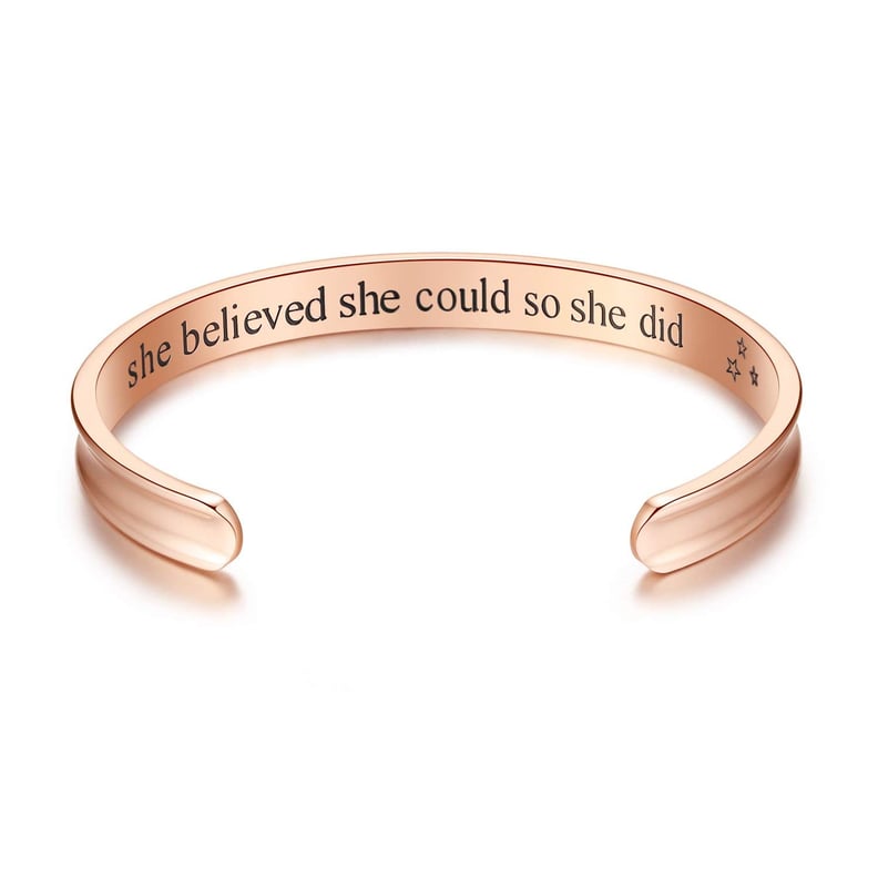 Studiocc She Believed She Could So She Did Inspirational Cuff Bracelet