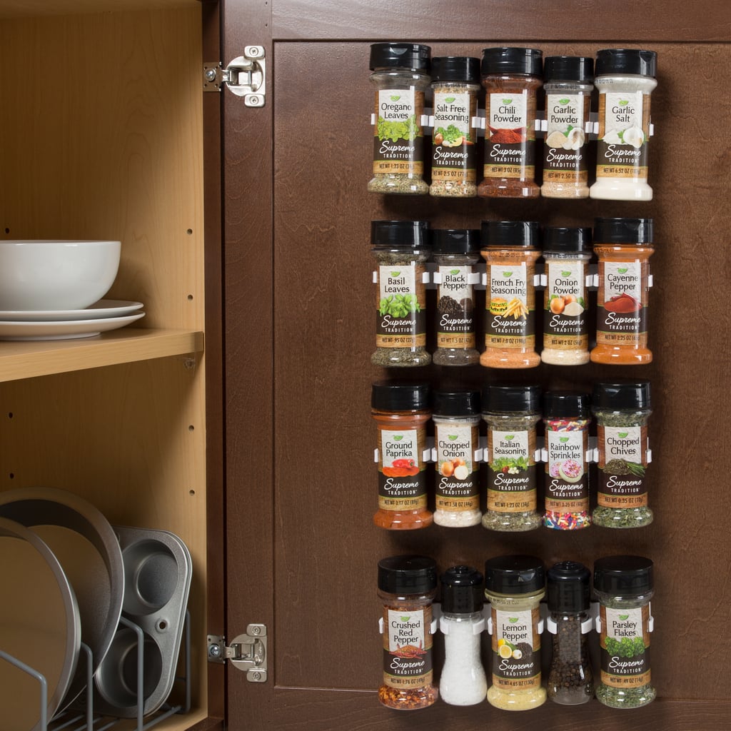 Spice Rack Cabinet Gripper Organizer