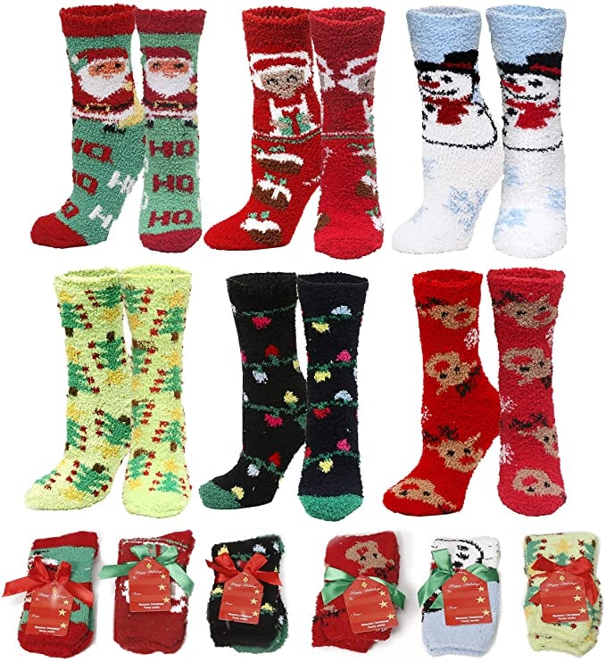 Holiday Christmas Slipper Socks