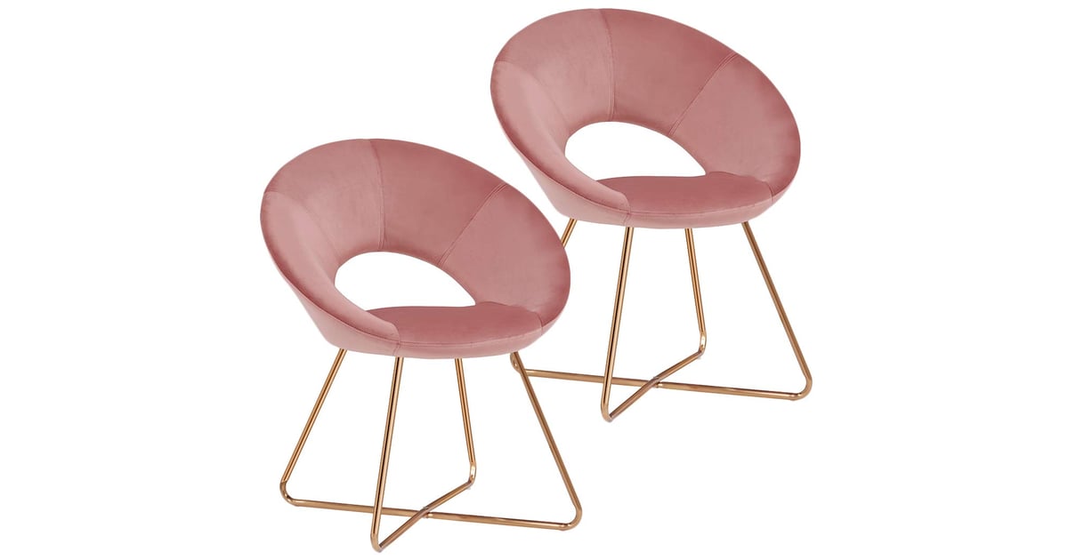 Pink Accent Chair Set Of 2 Elevate Your Home With These Glamorous Furniture Picks From Amazon Popsugar Home Photo 9