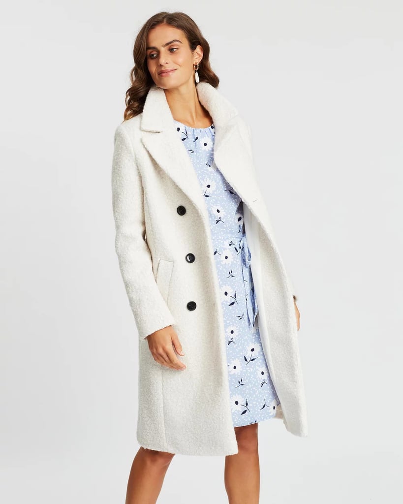 Dorothy Perkins Boucle Midi Double Breasted Coat 139 95 The