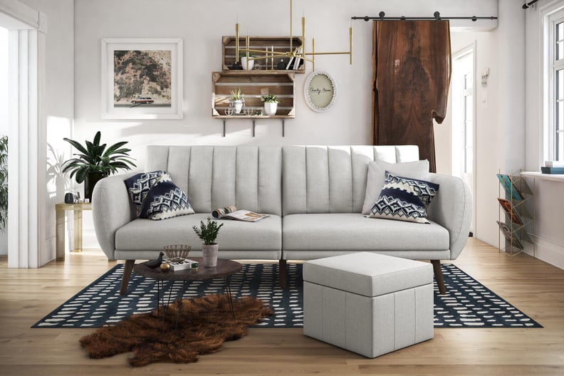 Novogratz Brittany Linen Futon Couch