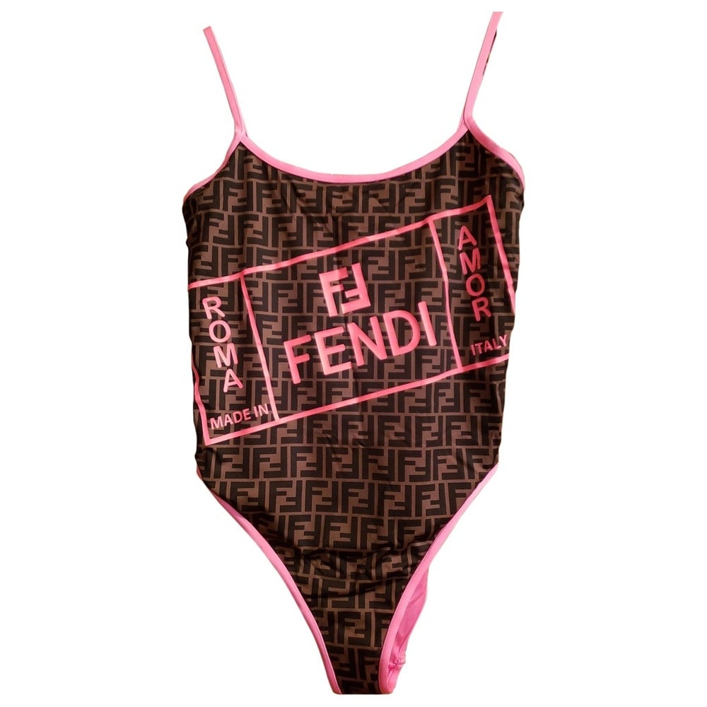 Fendi Multicolor Lycra Swimwear The Cutest Celebrity Swimwear