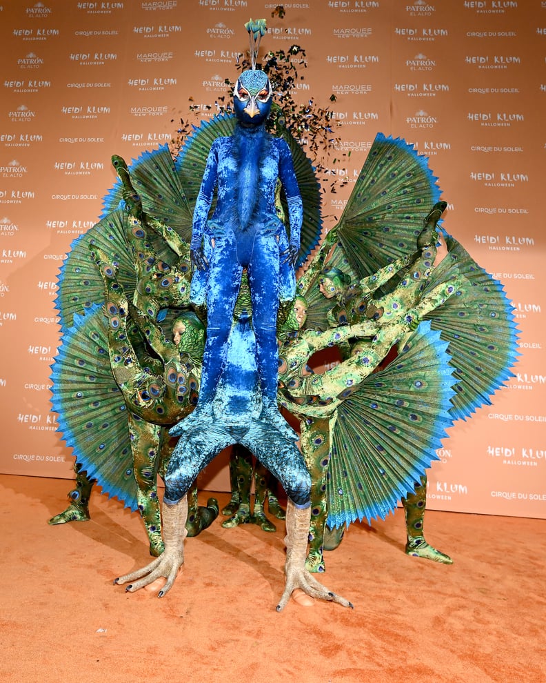 Heidi Klum's 2023 Halloween Costume: Peacock