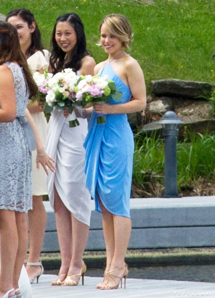 Rachel McAdams was spotted flashing a smile at her sister, Kayleen's, nuptials in Canada in May 2015.
Rachel McAdams was spotted flashing a smile at her sister, Kayleen's, nuptials in Canada in May 2015.