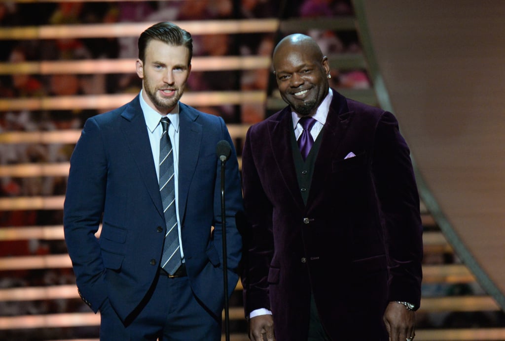 Chris Evans and Emmitt Smith shared the spotlight at the NFL Honors.