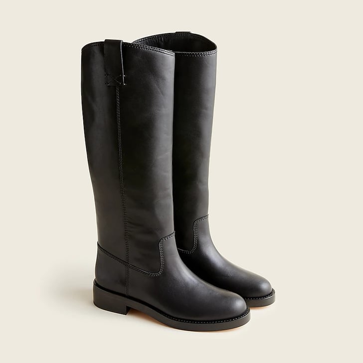 A Pretty Boot J.Crew KneeHigh Leather Riding Boots The Best Riding
