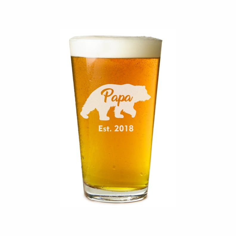 Papa Bear Beer Glass