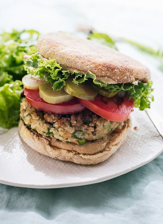 Cauliflower Falafel Veggie Burgers