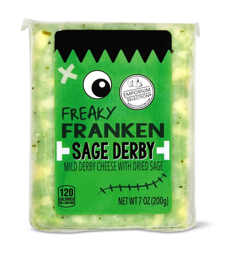 Aldi's Freaky Franken Sage Derby Cheese