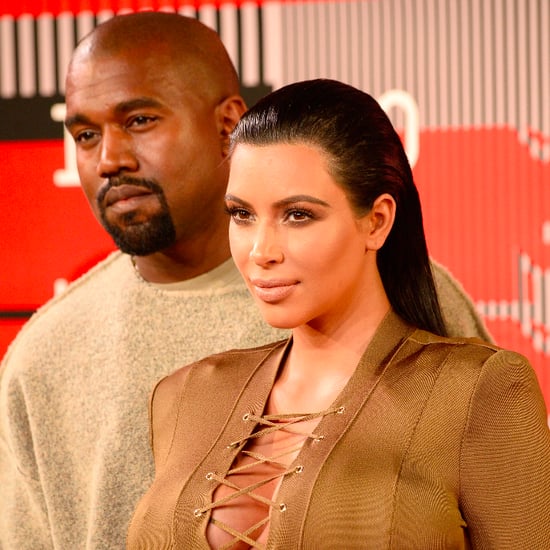 Kim Kardashian and Kanye West MTV VMAs Red Carpet 2015