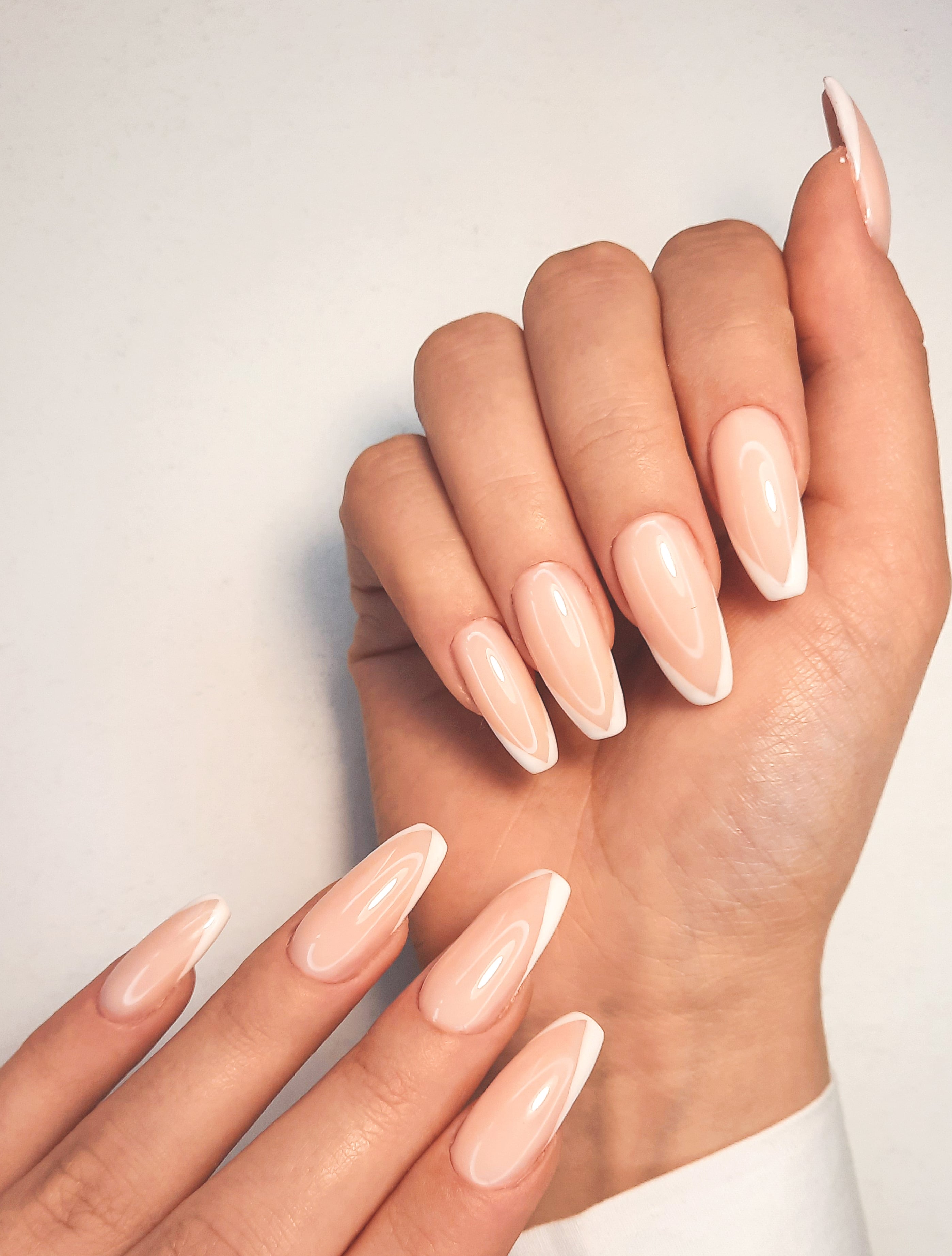 Manicure with soft color transition  Elegant bridal nails, Bridal nails,  Bride nails