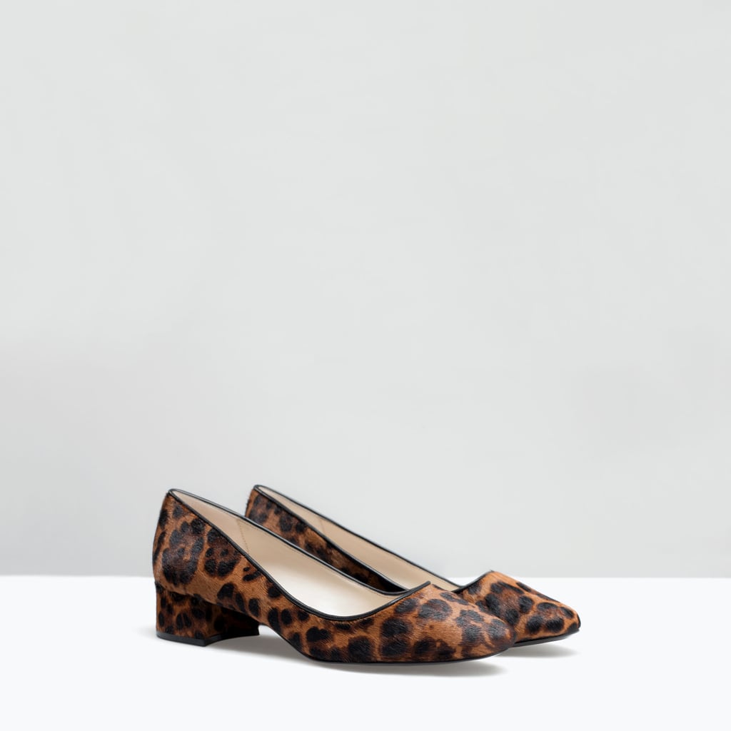 Zara Leopard-Print Ballet Flats