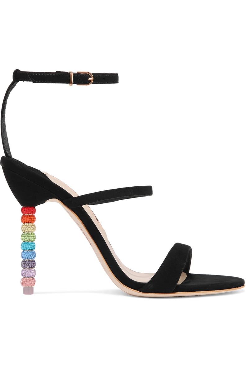 Sophia Webster Rosalind Crystal-Embellished Suede Sandals