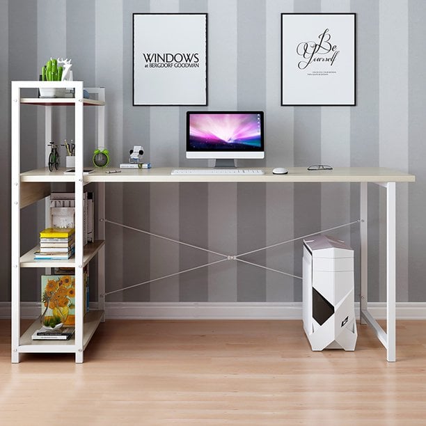 Willwinchan Computer Desk With Shelves