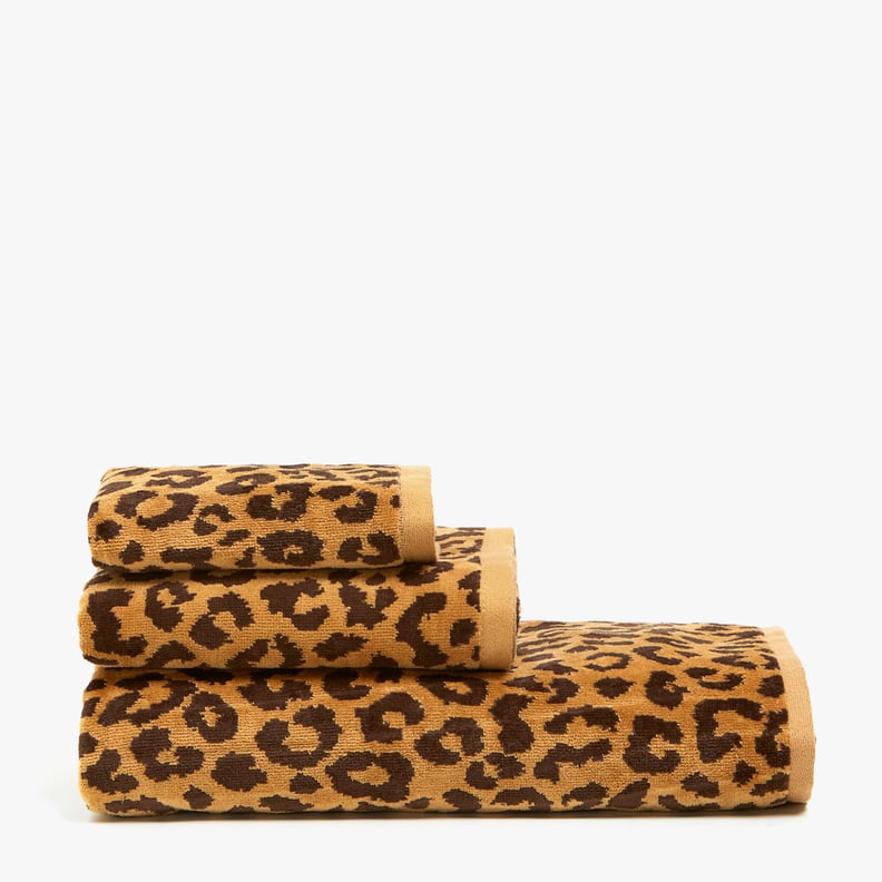 Zara Home Velvety Cotton Towels With Leopard Print