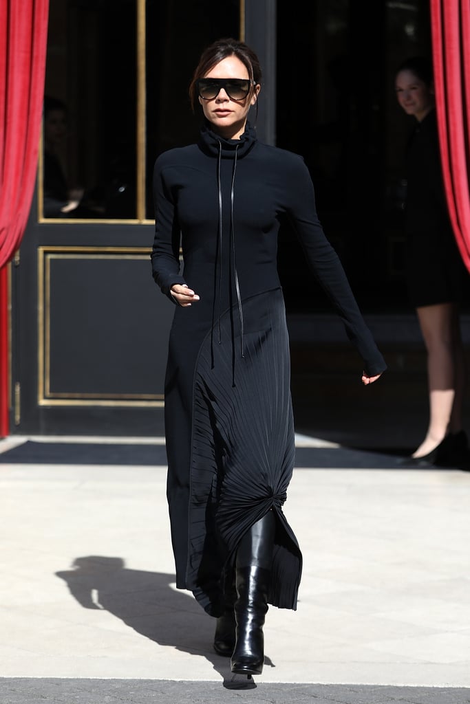 Victoria Beckham Black Hoodie Dress