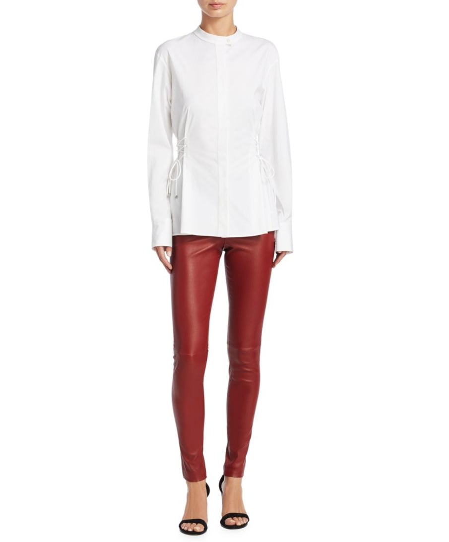 Theory adbelle cheap leather leggings