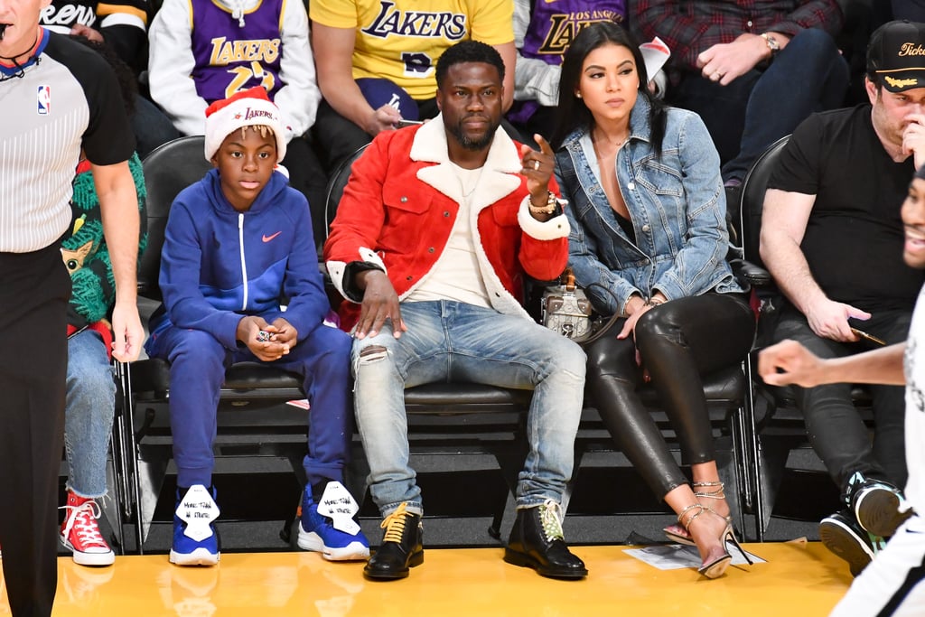 Watch Anthony Davis Fall on Kevin Hart at Lakers Game